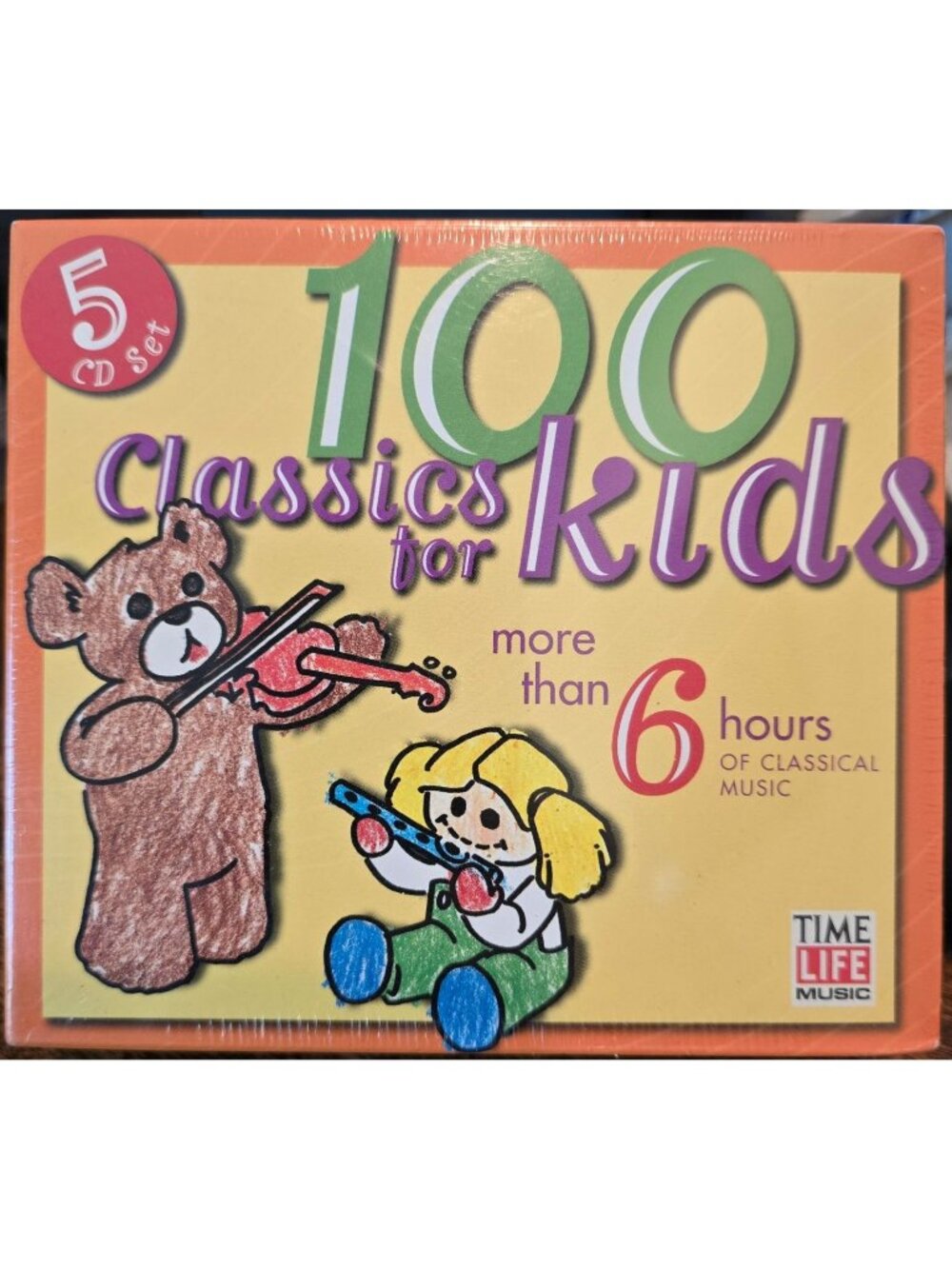 100 Classics For Kids 5-CD Set Time Life Over 6 Hours Of Classical Music 38008cd